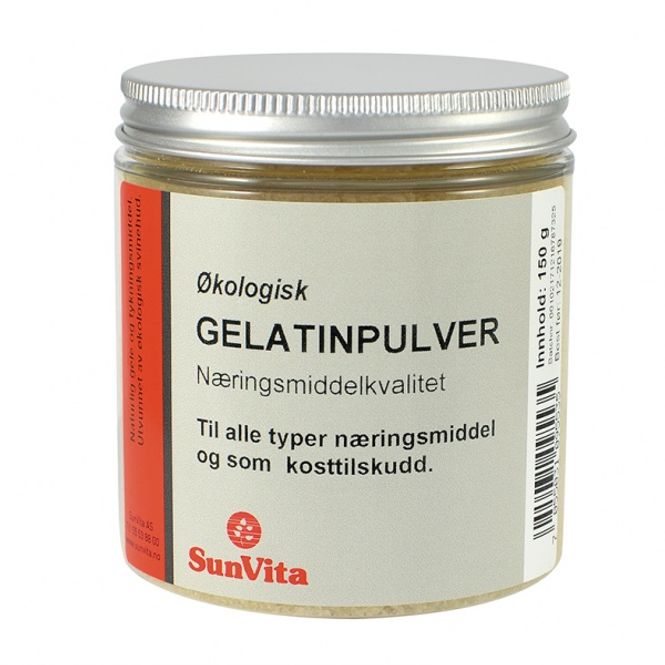 Hovedbilde Gelatinpulver økologisk 150 g Sunvita