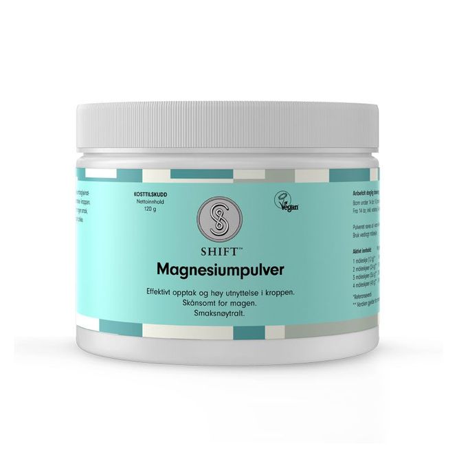 Hovedbilde SHIFT magnesiumpulver magnesiumglysinat 120 g