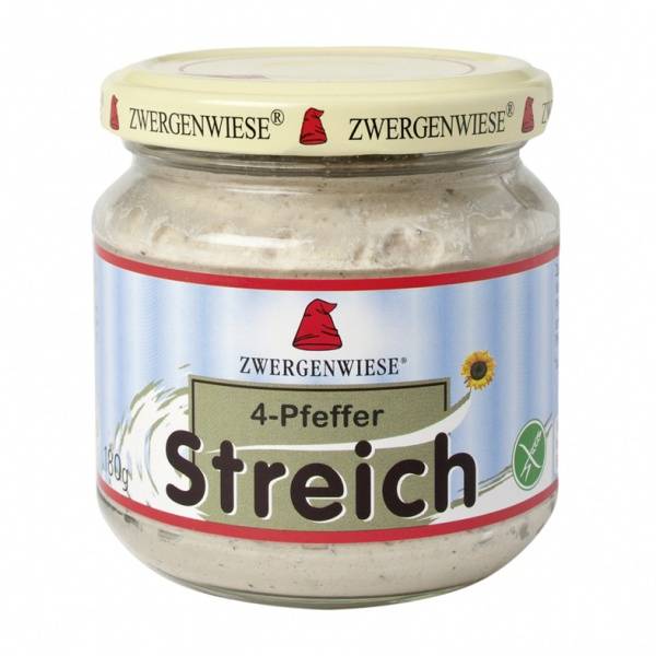 Streich 4-pepper kologisk vegan 180 g Zwergenwiese