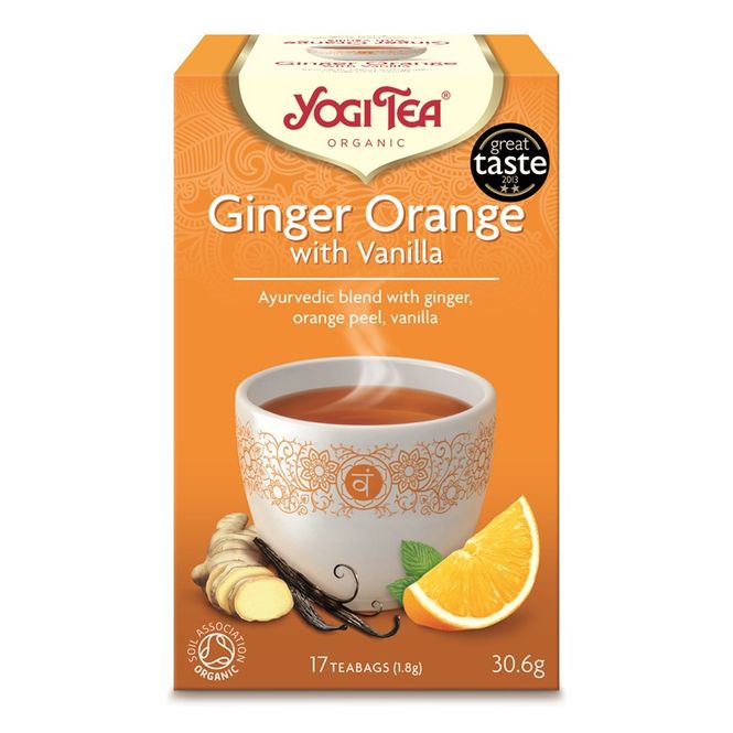 Hovedbilde Yogi Tea Ginger Orange Vanilla økologisk 17 poser