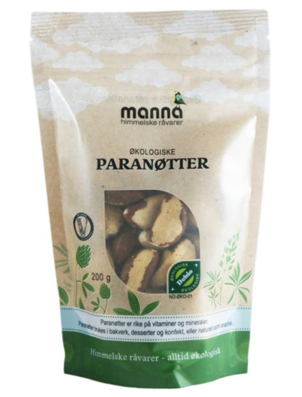 Paranøtter økologisk 200 g Manna