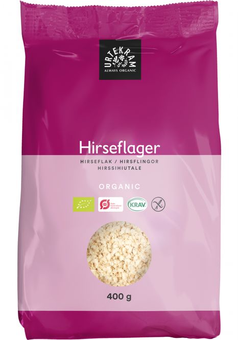 Hovedbilde Hirseflak økologisk glutenfri 400 g Urtekram