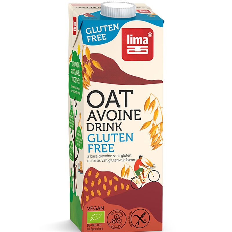 Havremelk økologisk glutenfri 1 liter Lima