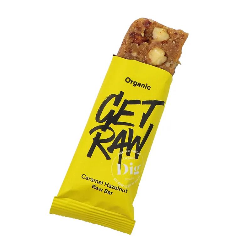 Get Raw Dig bar Karamell & Hasselnøtt økologisk 42 g