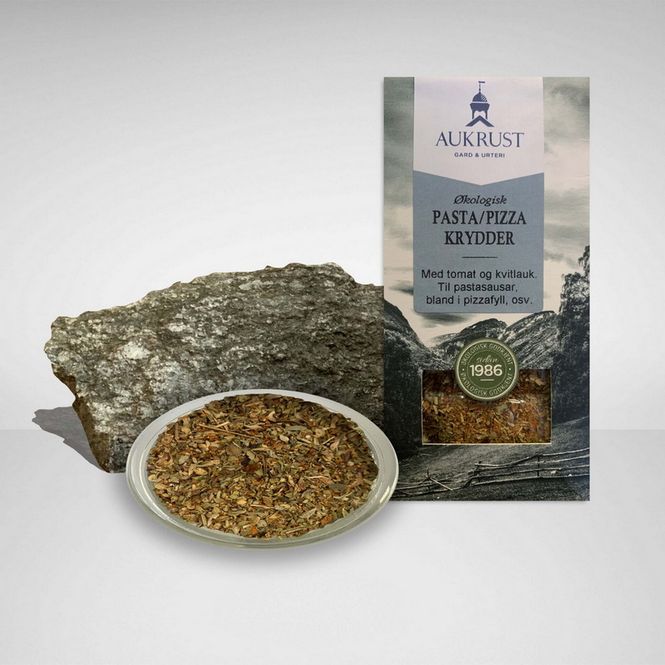 Hovedbilde Pasta / Pizzakrydder økologisk 20 g Aukrust Gard