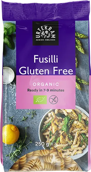 Hovedbilde Fusilli (pastaskruer) økologisk glutenfri 250 g Urtekram