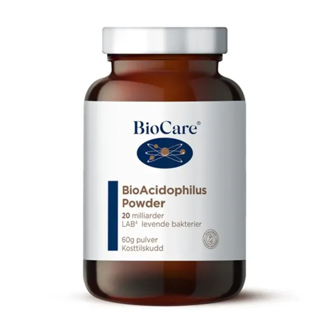 Hovedbilde BioAcidophilus melkesyrebakterier LAB4 60 g Pulver BioCare