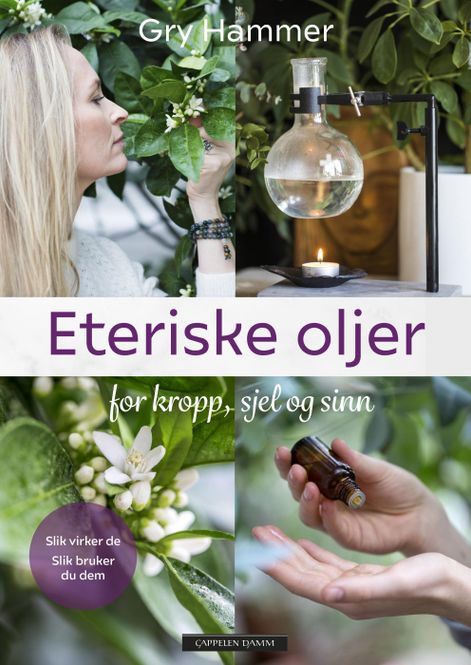 Hovedbilde Eteriske oljer  for kropp sjel og sinn Gry Hammer bok innbundet