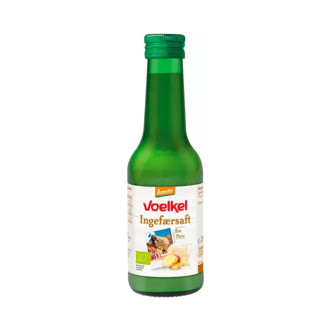 Hovedbilde Ingefærjuice / Ingefærsaft (usøtet) øko Demeter 0,2 liter Voelke