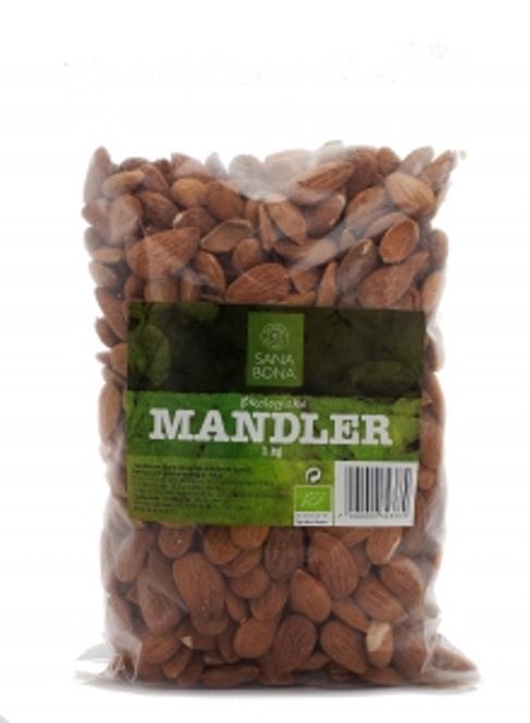 Hovedbilde Mandler økologiske rå Sanabona 1 kg